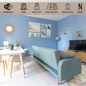Appartement Cosy T2 Renove, Proche Centre-ville-fibre/netflix, Montluçon